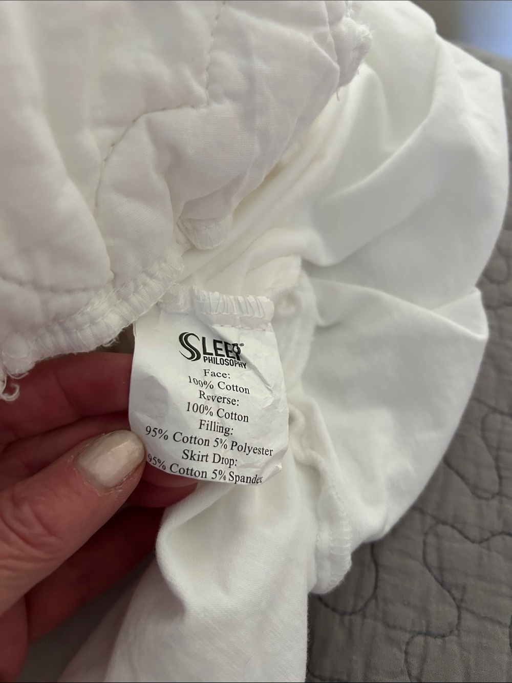 White Cotton twin xl mattress pad | used once | no stains